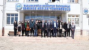 Rektör Namık Ak, Ermenek'teki Akademik Birimleri Ziyaret Etti