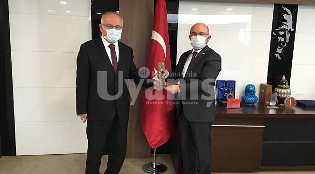 Rektör Namık Ak'tan Kop Başkanı Şahin'e Hayırlı Olsun Ziyareti