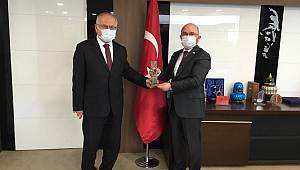 Rektör Namık Ak'tan Kop Başkanı Şahin'e Hayırlı Olsun Ziyareti