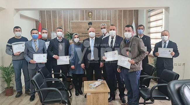 Vali Işık'tan Nüfus Müdürlüğü Personeline Başarı Belgesi