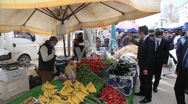 Başkan Kalaycı Perşembe Pazarını Ziyaret Etti