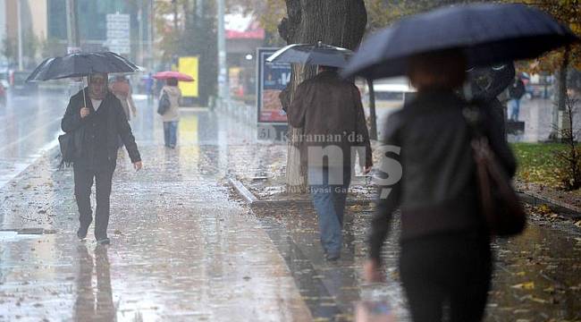 Karaman'da bugün akşam saatlerine dikkat! Yağmur geliyor
