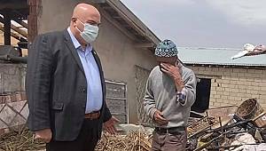 Karaman'da evi yanan aile yardım bekliyor