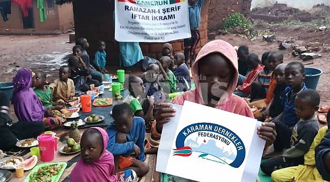 Karaman Dernekler Federasyonu'nun Bir Eli Karaman'da, Bir Eli İse Afrika'da
