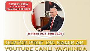Rektör Namık Ak, öğrencilere Yunus’un şiiri ile seslendi