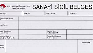 Sanayi İşletmeleri dikkat! Yıllık İşletme Cetvelleri uyarısı