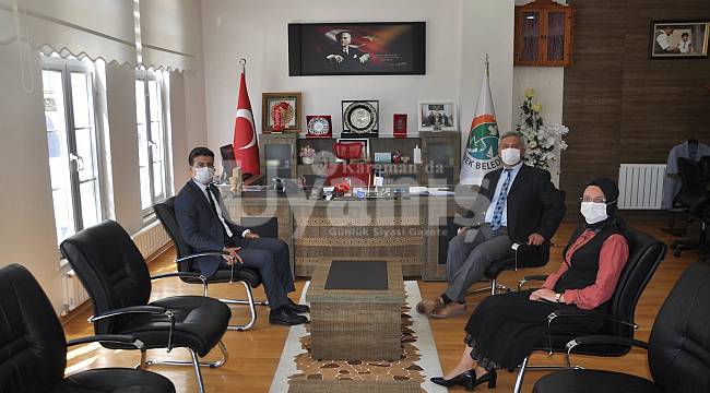Sarıveliler Ve Başyayla Kaymakamları Başkan Zorlu'yu Ziyaret Etti