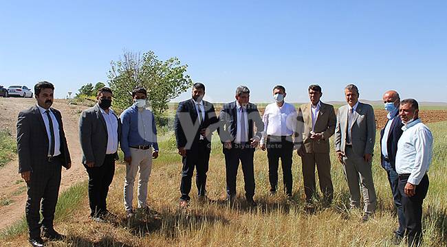 CHP heyeti Karaman'da kuraklık ile ilgili incelemelerde bulundu