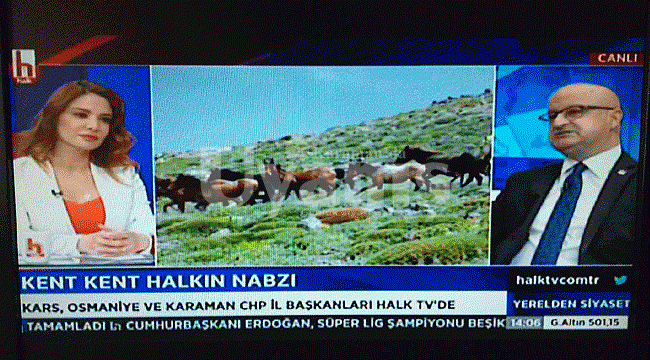 CHP İl Başkanı Kağnıcı Halk Tv'de Karaman'ın Sorunlarını Anlattı