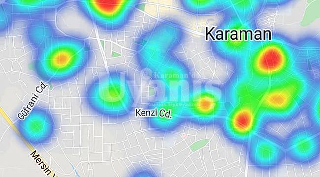 Karaman'da risk haritası kırmızıdan maviye dönüyor