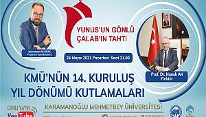KMÜ'nün kuruluşunun 14. Yılı kutlamaları canlı yayında konuşulacak