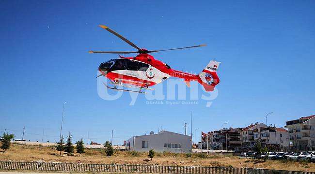 Ambulans Helikopter 86 Yaşındaki Hasta İçin Havalandı