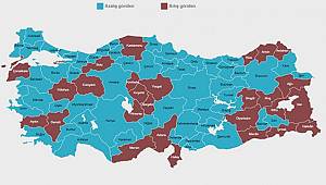Haritada illerin son risk durumu ortaya çıktı. Karaman mavi'ye dönerken 29 il kırmızı alarm veriyor