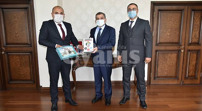 Karaman Ülkü Ocakları Başkanı Başkocagil’den Vali Işık’a ziyaret