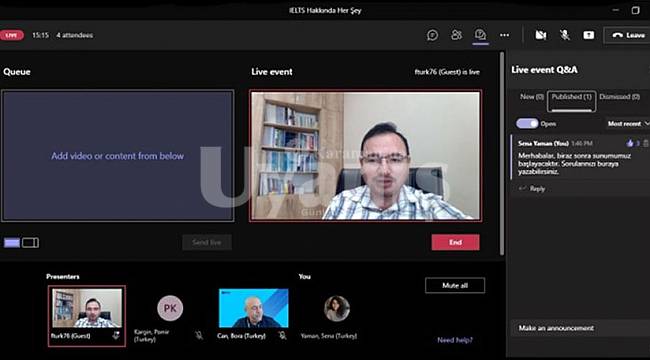 KMÜ'de IELTS sınavları ile ilgili bilgilendirme yapıldı