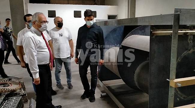 Rektör Namık Ak, Akar Mühendislik Tesislerini Gezdi