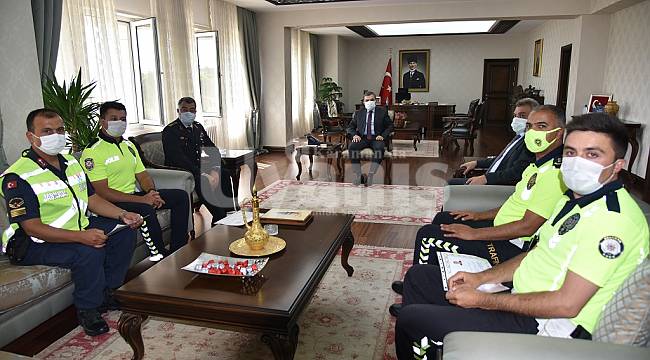 Trafik Güvenliğinin Sağlanmasında Başarı Gösteren Personeller Ödüllendirildi