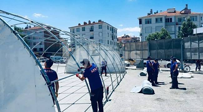Afet Eğitim Çadırı Yarın Açılacak