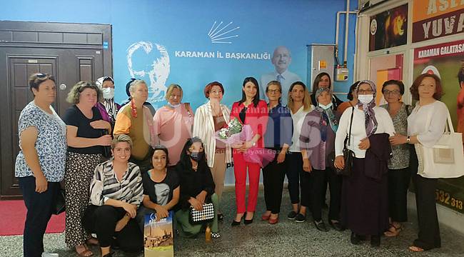 CHP Kadın Kolları Genel Başkan Yardımcısı Bülbül Karaman'daydı