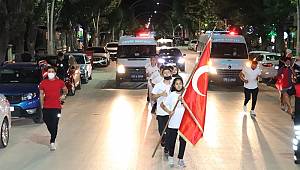Karaman'da 15 Temmuz şehitleri sancak koşusu düzenlendi