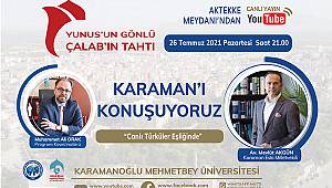Karaman Eski Milletvekili Av. Akgün, KMÜ’de canlı yayın konuğu olacak