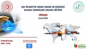 MEVKA, “İhracatta Hedef Pazar Ve Müşteri Bulma Teknikleri” Eğitimi Düzenleyecek