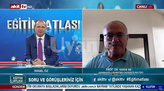 Rektör Namık Ak, Akit Tv'de KMÜ ve Karaman'ı Anlattı