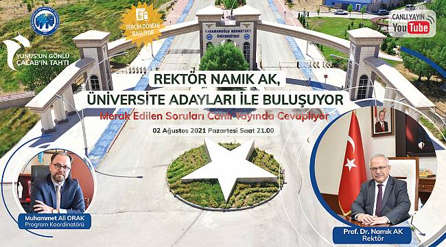 Rektör Namık Ak, Öğrencileri Türk Dilinin Başkenti Karaman’a Davet Edecek