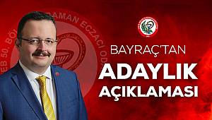 Bayraç adaylığını açıkladı