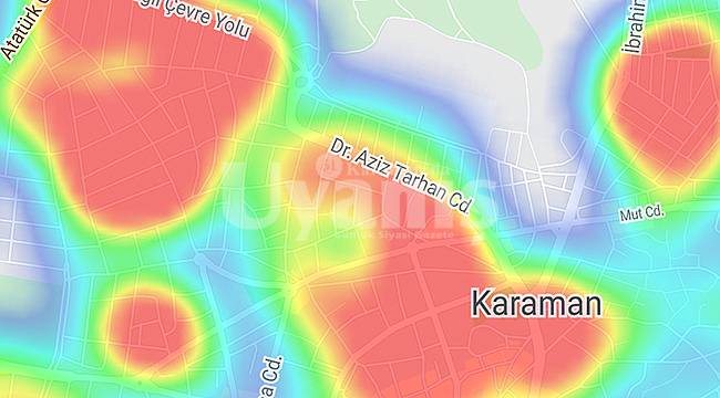 Harita kızarıyor, Karaman'da vaka artışı devam ediyor