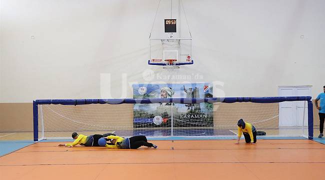 Karaman'da Goalball yükselme müsabakaları başladı