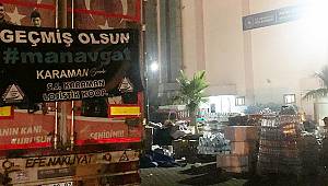 Karaman'dan toplanan yardımlar yangın bölgesine ulaştı