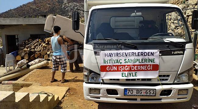 Karaman Günışığı Derneği, Silifkeli Aileye Işık Oldu