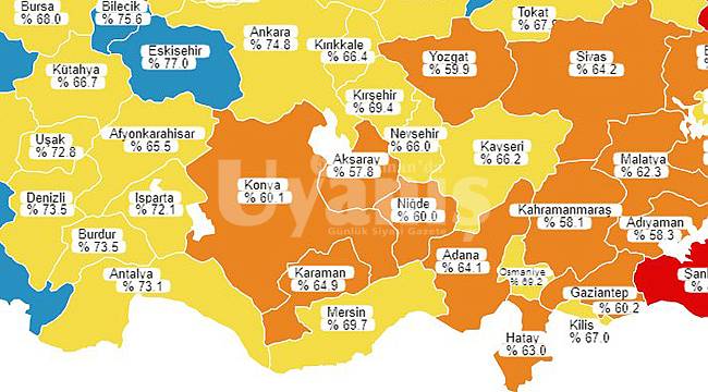 Karaman'ın Sarı Kategoriye Geçmesine Bir Tık Kaldı