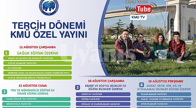 KMÜ, bölüm ve programlarını canlı yayında tanıtacak