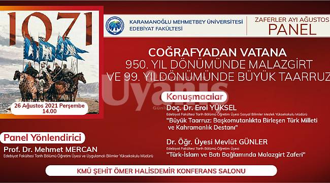 KMÜ'de 30 Ağustos ve Malazgirt Zaferleri anlatılacak