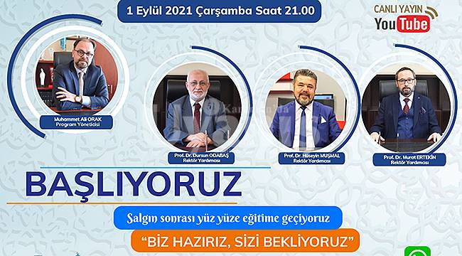 KMÜ Rektör Yardımcıları canlı yayında soruları cevaplayacak