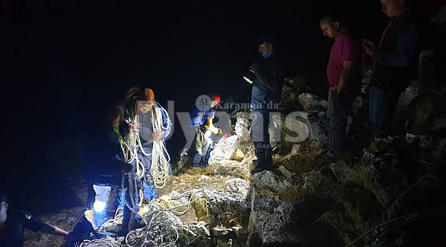 Mağarada mahsur kalan genç muhabir 7 saat sonra kurtarıldı