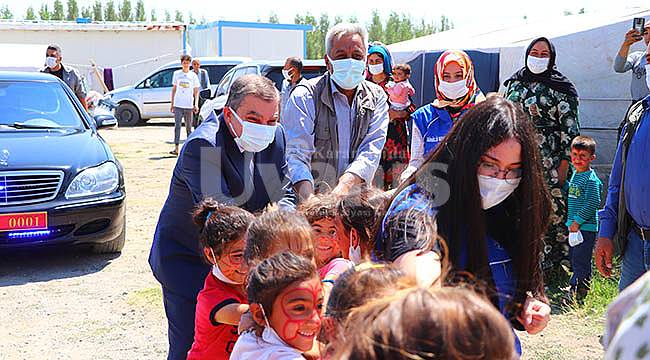 Mevsimlik Tarım işçilerinin çocuklarının yüzü güldü