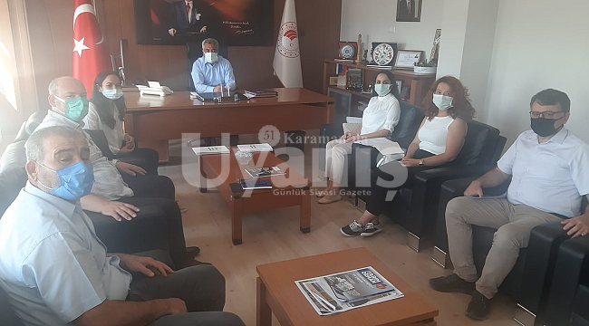 Taşeli Yerel Eylem Grubu Tarım ve Orman Müdürü Şahinbaş'ı ziyaret etti