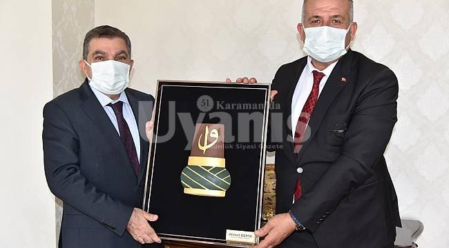 Güneysınır Belediye Başkanı Demir'den Vali Işık'a Ziyaret