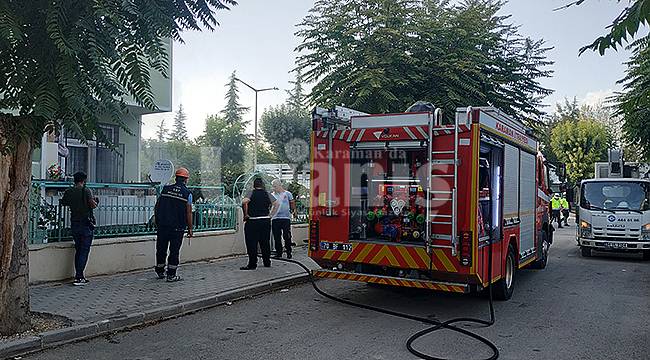 Karaman'da depoda çıkan yangın korkuttu
