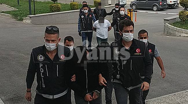 Karaman'da uyuşturucu operasyonu 4 şüpheli adliyeye sevk edildi