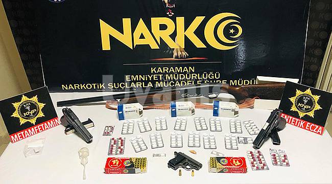 Karaman'da uyuşturucu operasyonunda 1 kişi tutuklandı