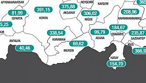 Karaman'da vaka sayılarında düşüş başladı