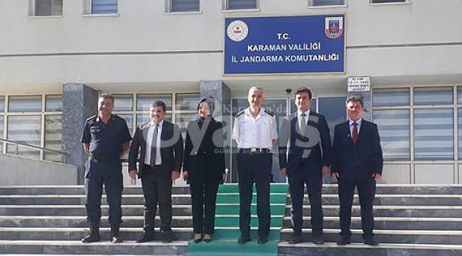 Kaymakamlardan Jandarma Komutanı Çetinkaya’ya Hayırlı Olsun Ziyareti