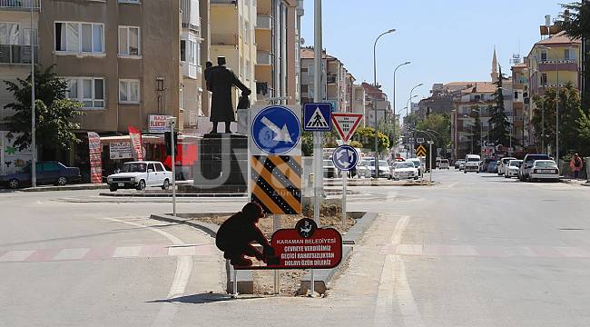 Molla Fenari Caddesinde Kavşak Çalışmaları Devam Ediyor
