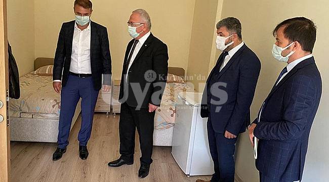 Rektör Ak, Yeni eğitim yılı öncesinde yurtların durumunu inceledi