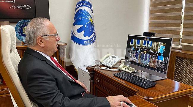 Rektör Namık Ak, 18. KAYFOR'a çevrim içi olarak katıldı