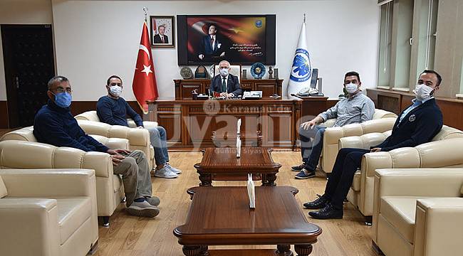Rektör Namık Ak, Döhler Fabrika Müdürü Mustafa Topuz İle Görüştü